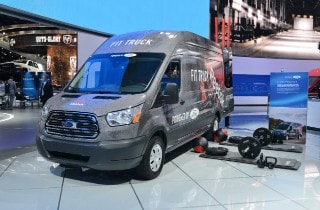 Ford Transit FitTruck Van displayed at NAIAS 2017
